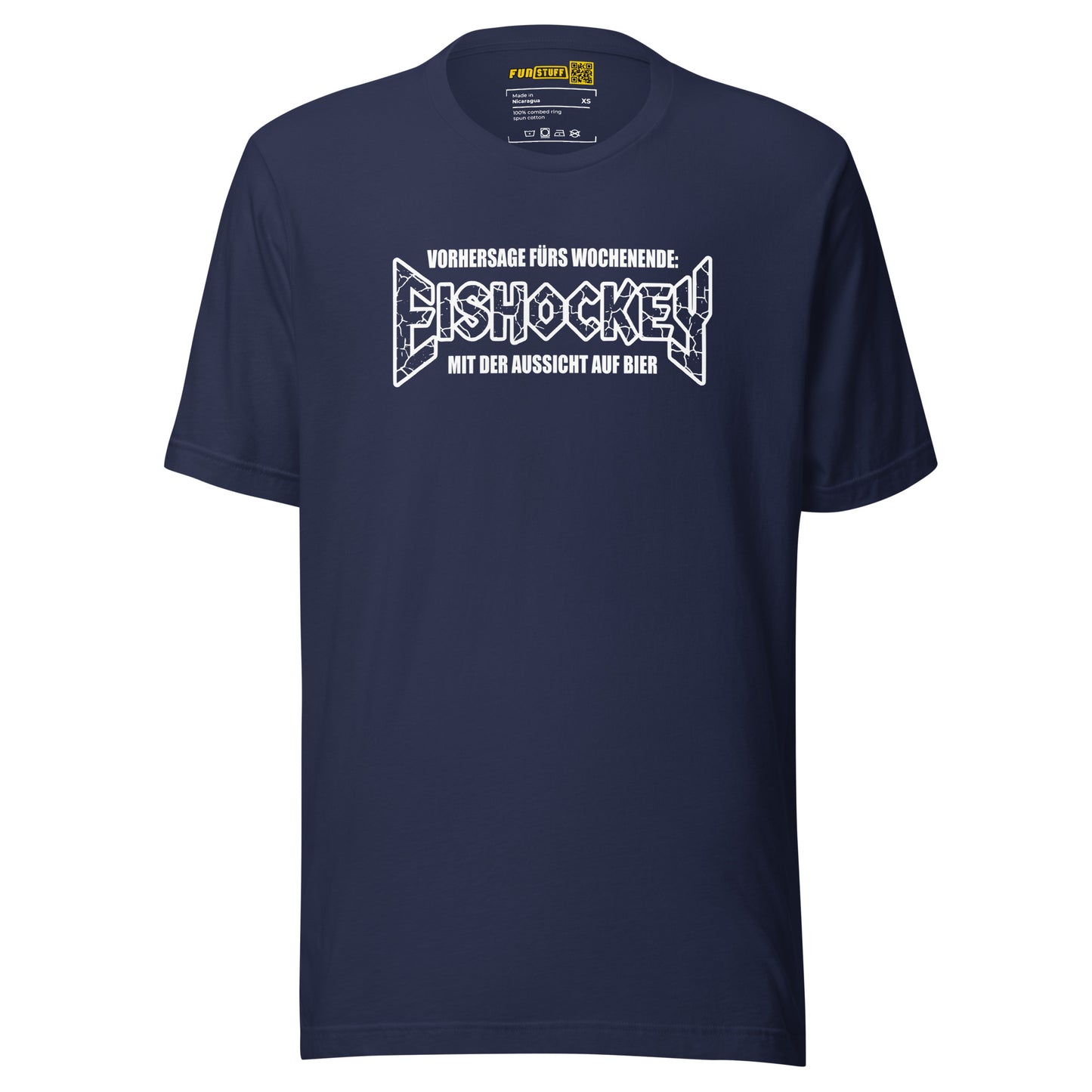 Eishockey mit der Aussicht auf Bier - Unisex T-Shirt