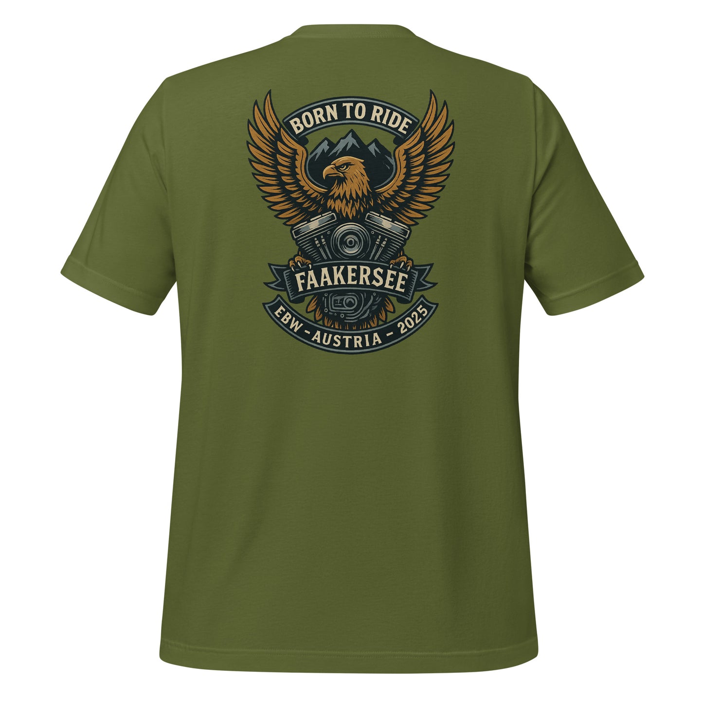 Born to Ride- EBW Faakersee Edition 2025 - Unisex T-Shirt - Backprint