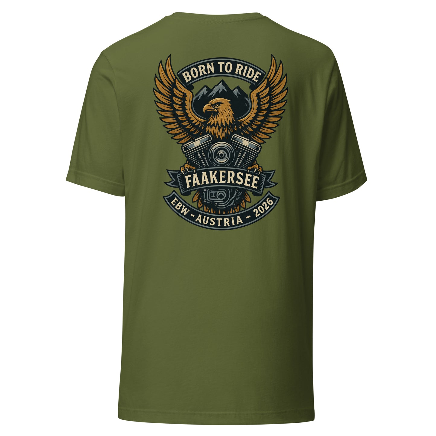 Born to Ride- EBW Faakersee Edition 2026 - Unisex T-Shirt - Backprint