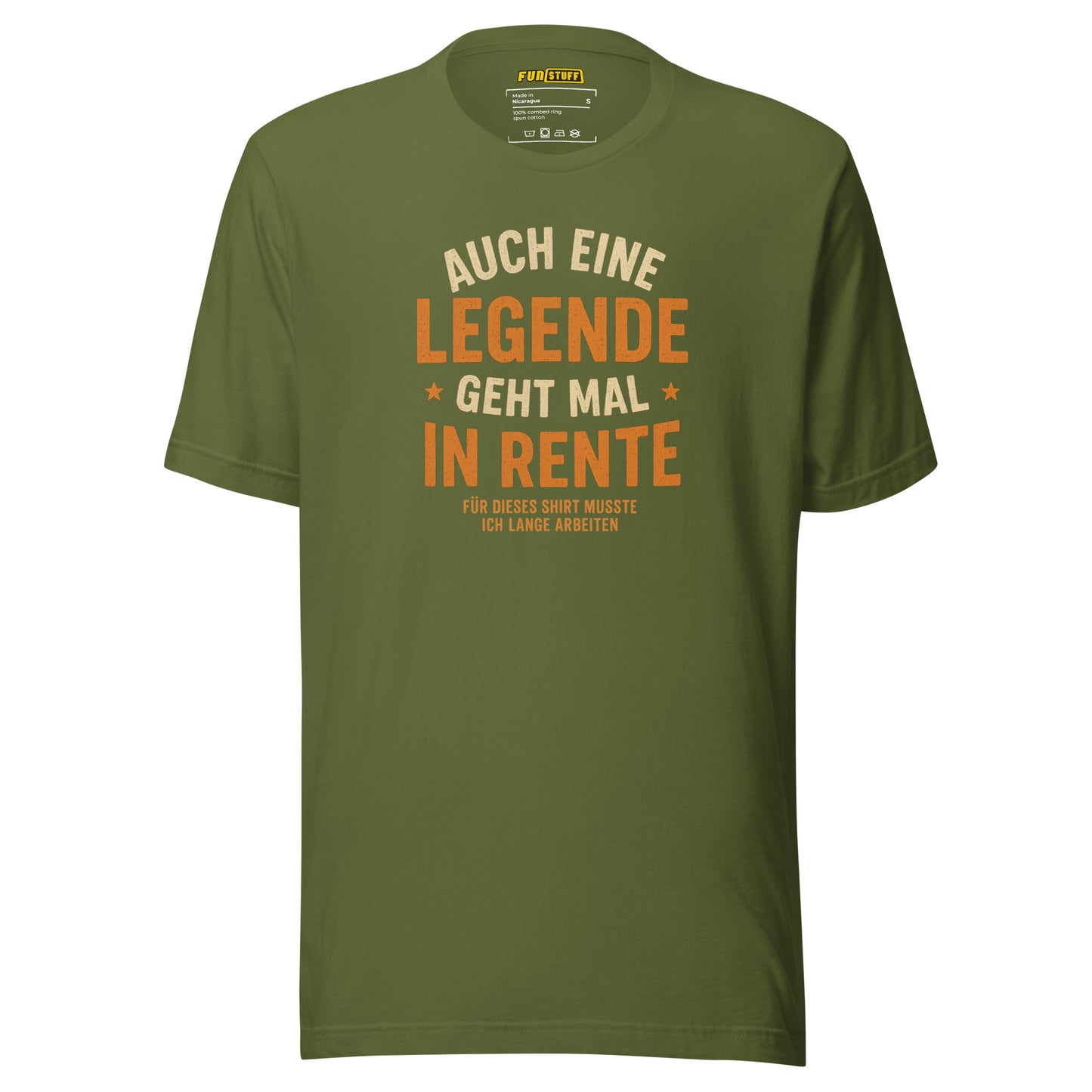 Auch eine Legende geht mal in Rente – Unisex T-Shirt