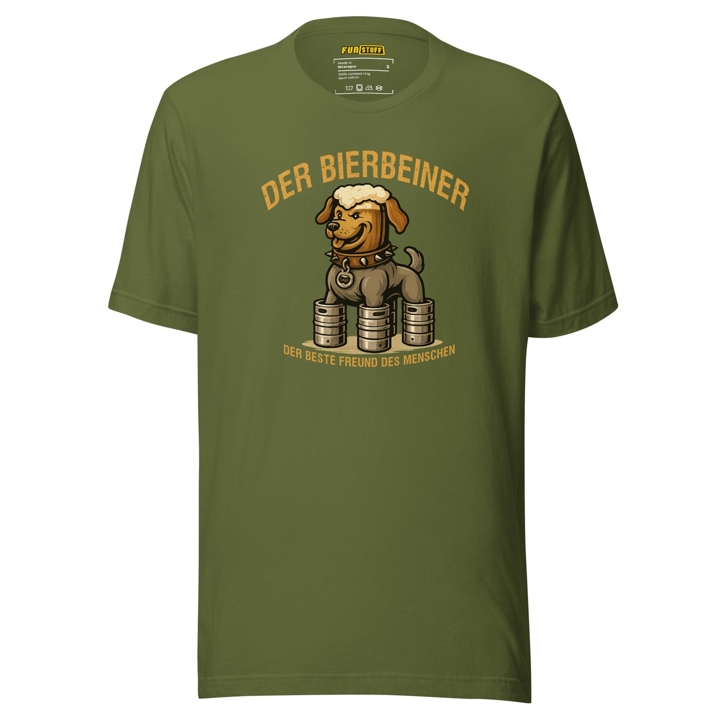 Der Bierbeiner – Der beste Freund des Menschen – Unisex T-Shirt