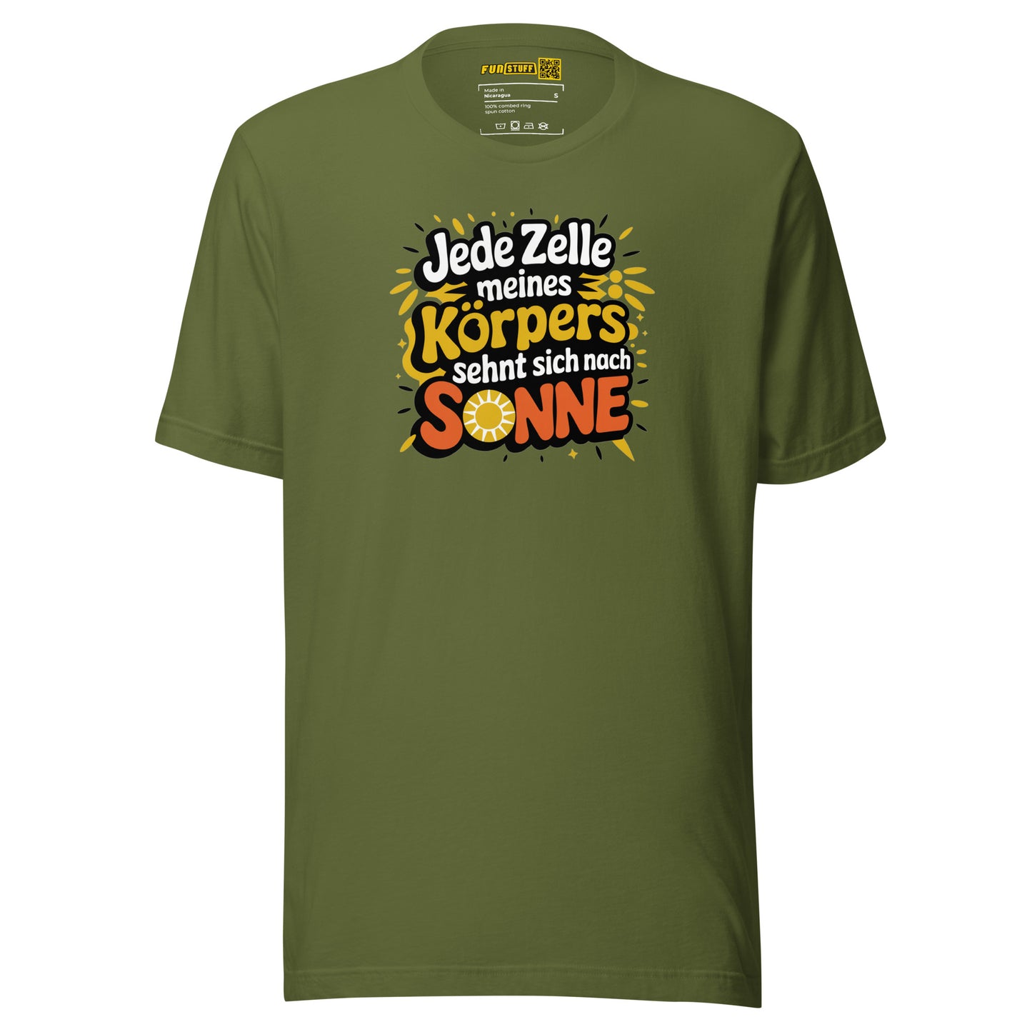 Jede Zelle meines Körpers sehnt sich nach Sonne - Unisex-T-Shirt