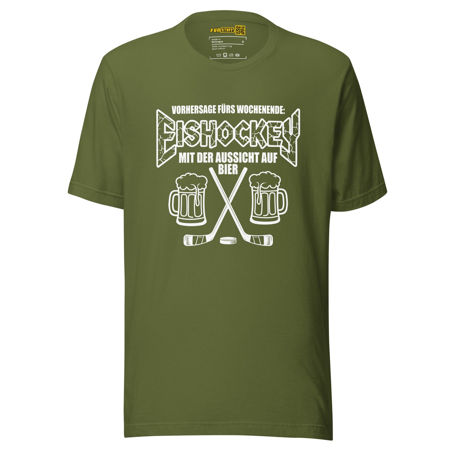 Vorhersage fürs Wochenende: Eishockey & Bier - Unisex T-Shirt