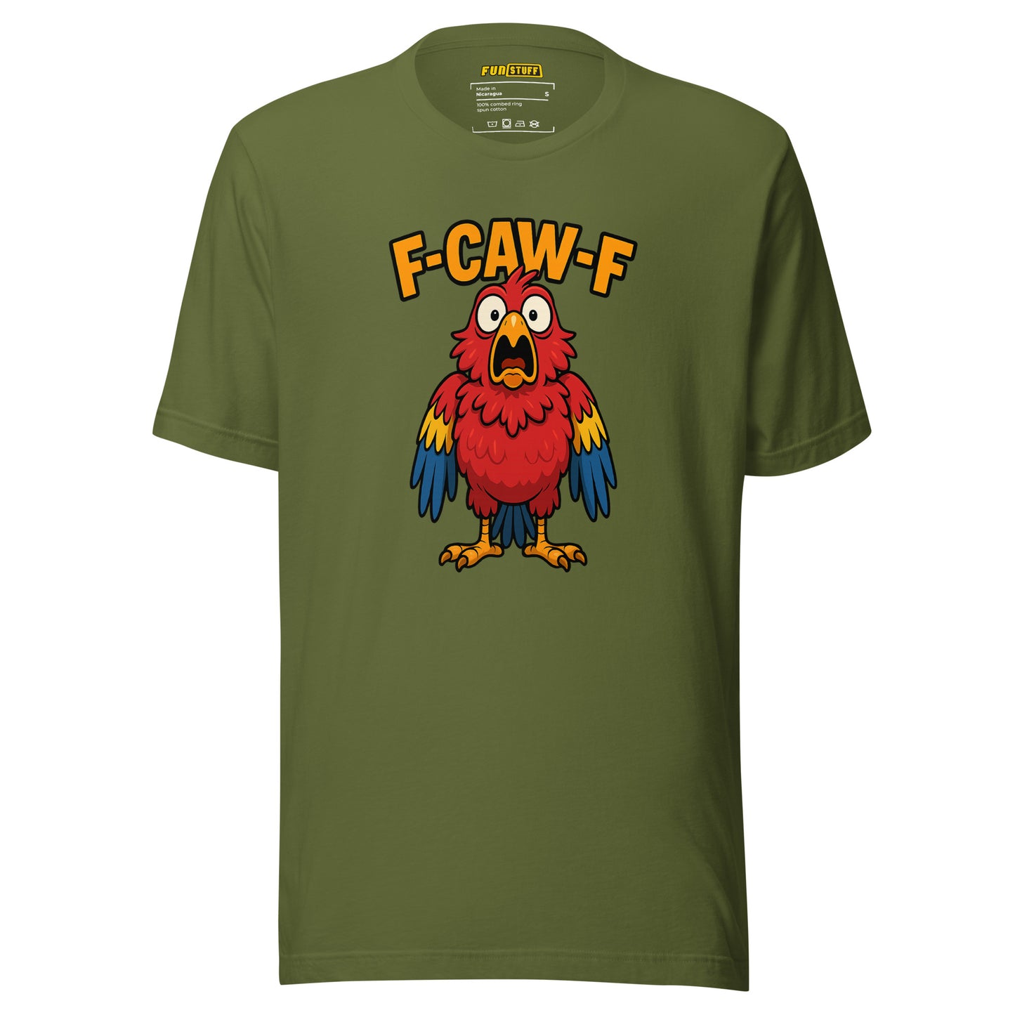 F-CAW-F – Schockierter Papagei – Unisex T-Shirt