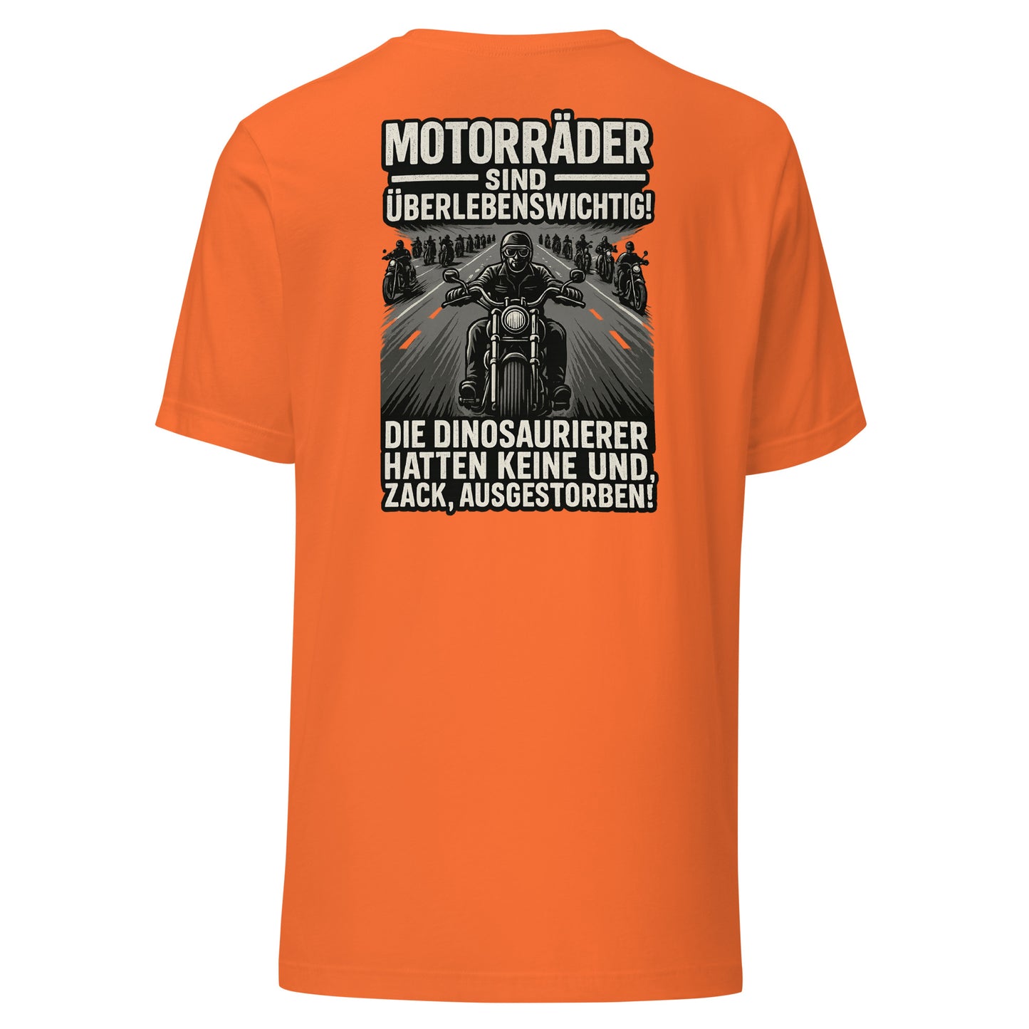 Motorräder sind überlebenswichtig – Biker Backprint Shirt