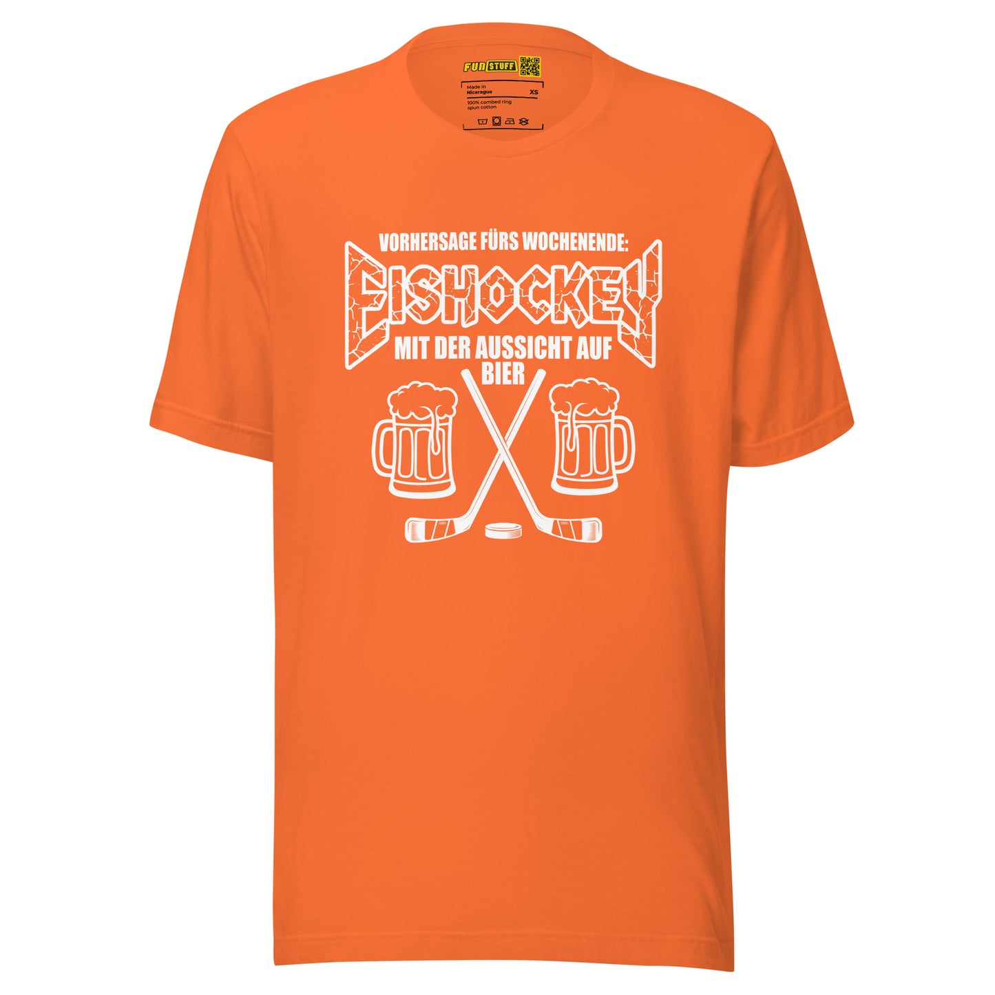 Vorhersage fürs Wochenende: Eishockey & Bier - Unisex T-Shirt