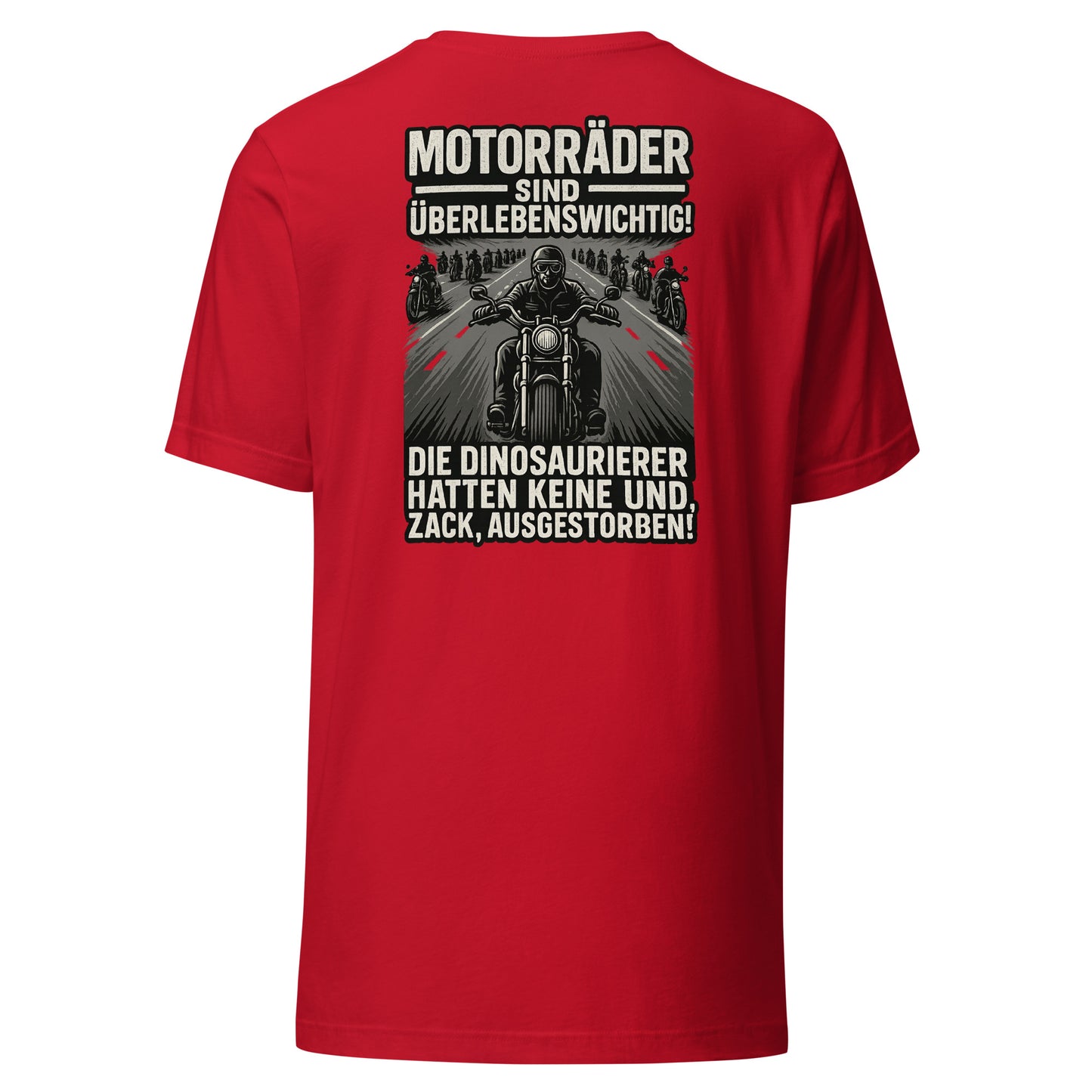 Motorräder sind überlebenswichtig – Biker Backprint Shirt