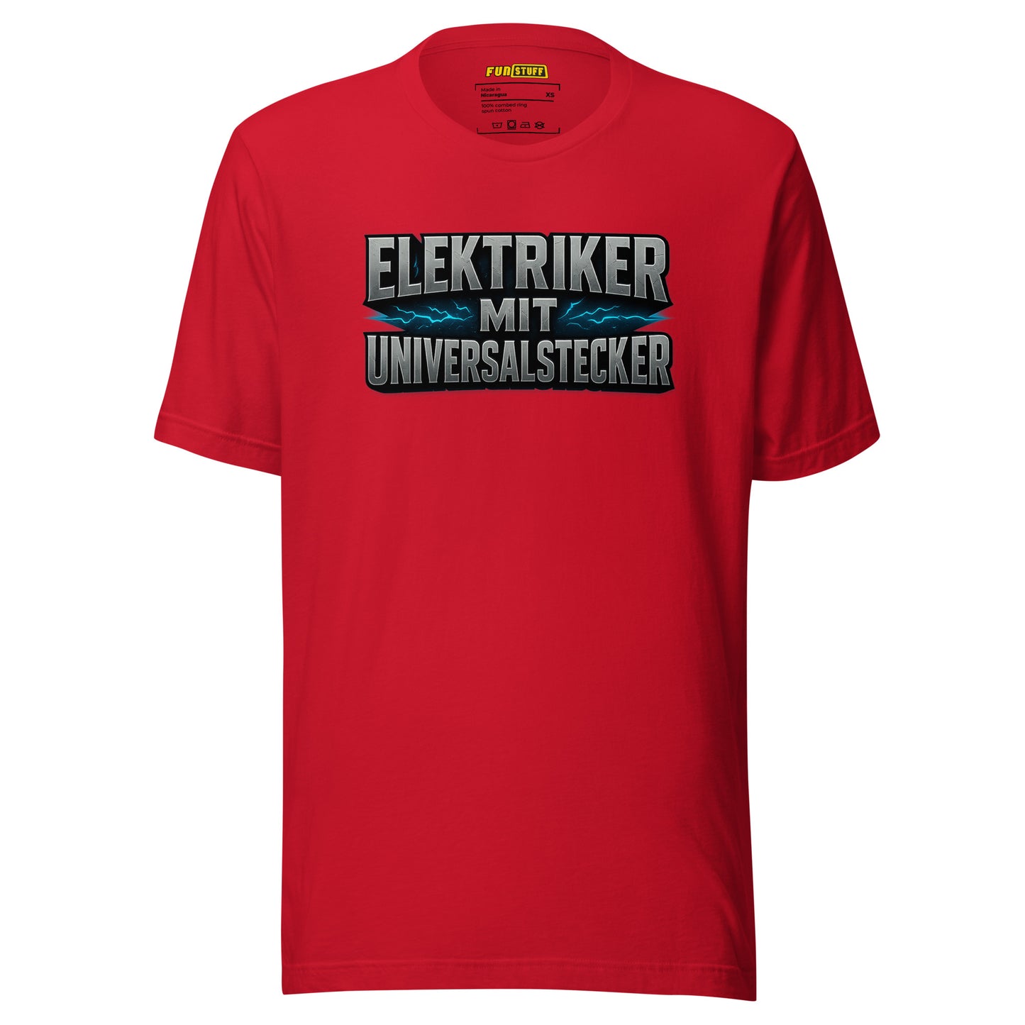 Elektriker mit Universalstecker – T-Shirt