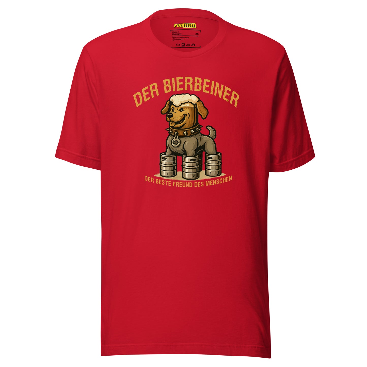 Der Bierbeiner – Der beste Freund des Menschen – Unisex T-Shirt