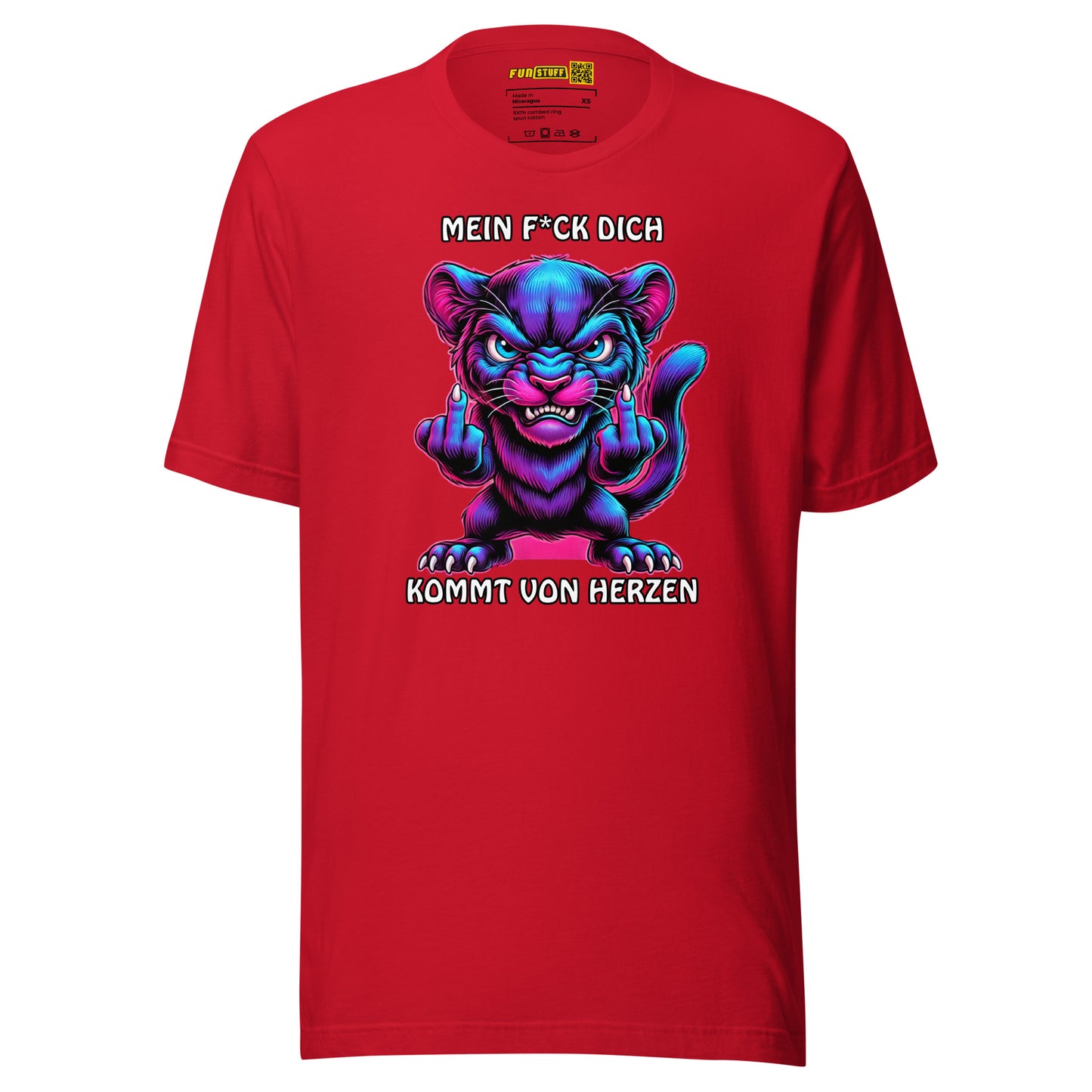 Furia – Mein F*ck Dich kommt von Herzen - Unisex-T-Shirt