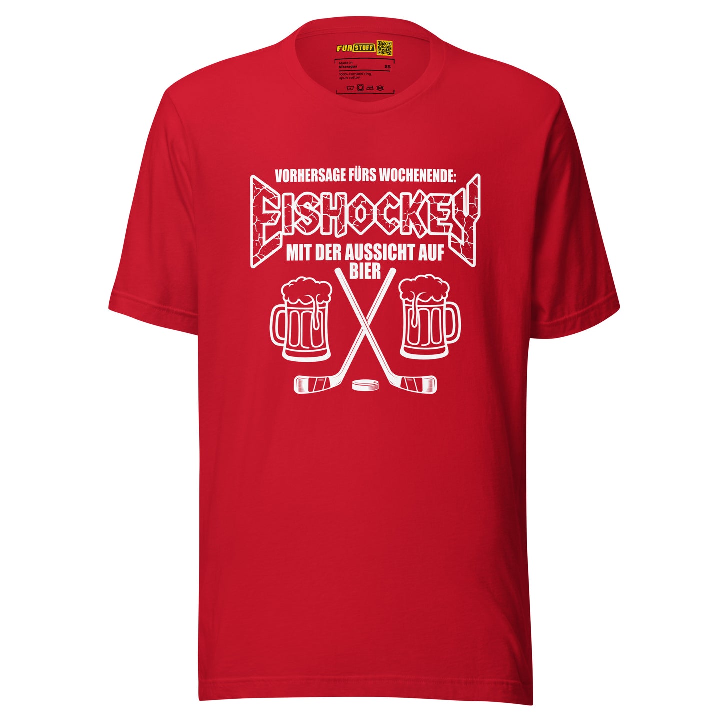 Vorhersage fürs Wochenende: Eishockey & Bier - Unisex T-Shirt