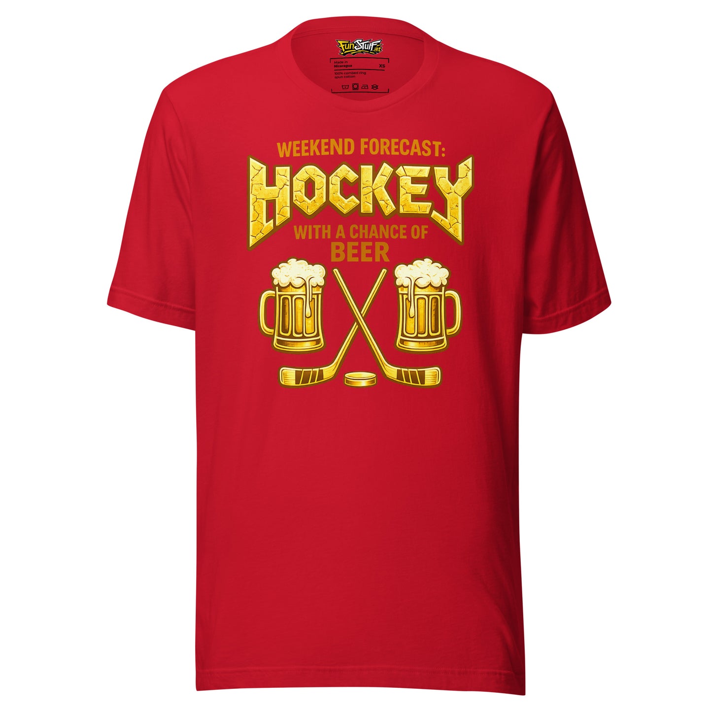 Weekend Forecast: Hockey with a Chance of Beer – Unisex T-Shirt