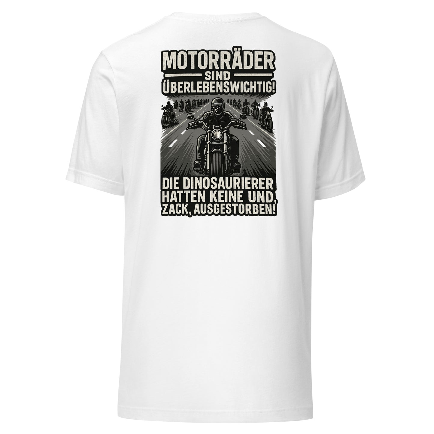 Motorräder sind überlebenswichtig – Biker Backprint Shirt