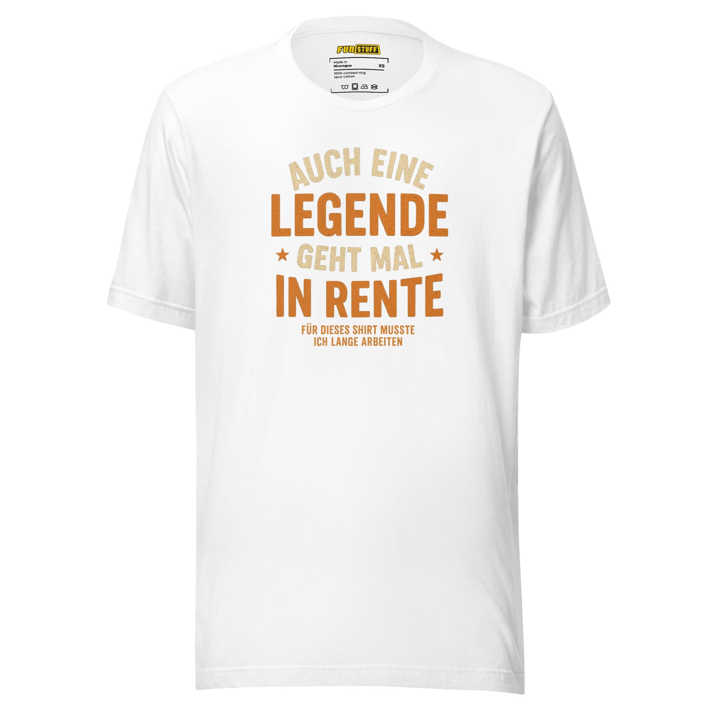 Auch eine Legende geht mal in Rente – Unisex T-Shirt