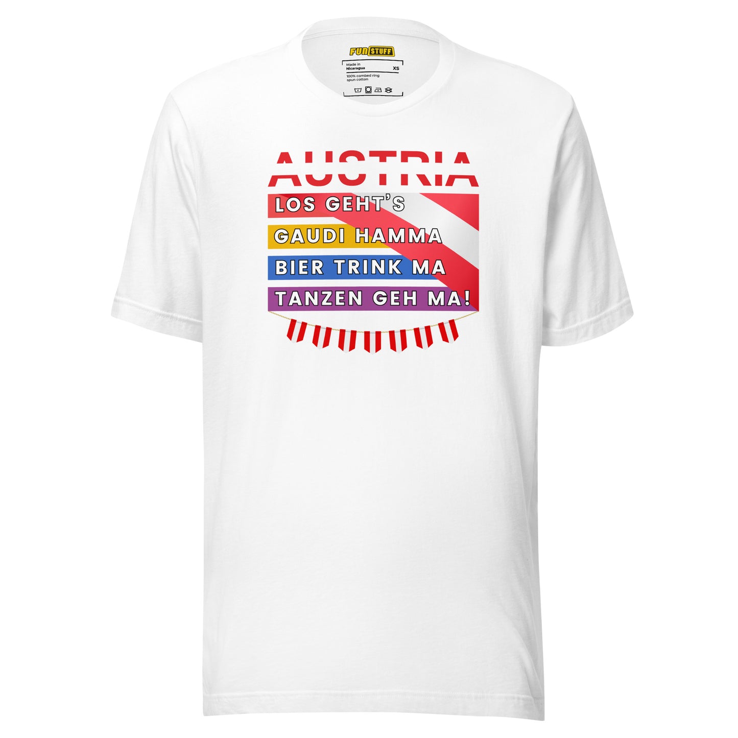 Austria – Gaudi, Bier & Tanzen (ohne Regenbogen) – Unisex T-Shirt
