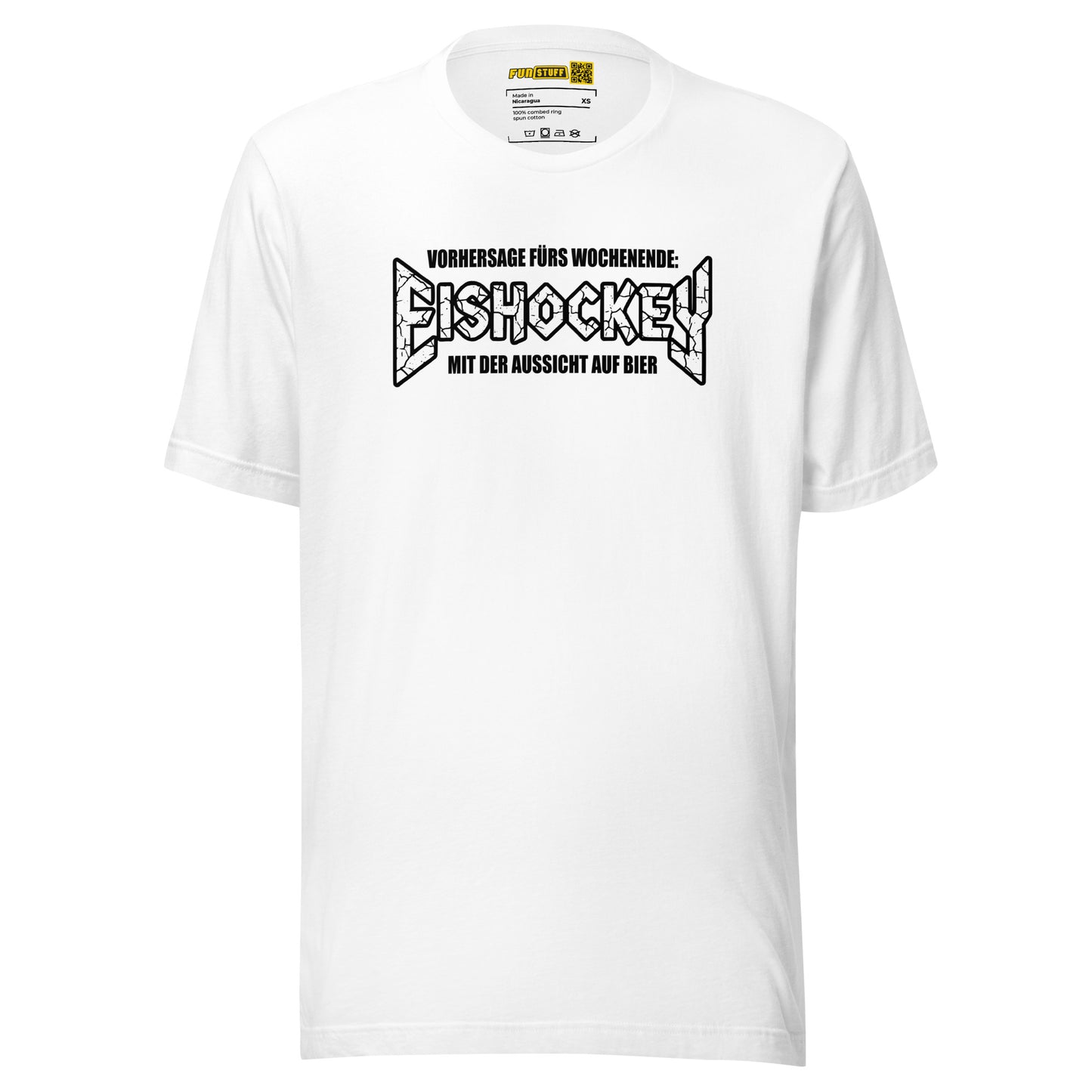 Eishockey mit der Aussicht auf Bier - Unisex T-Shirt