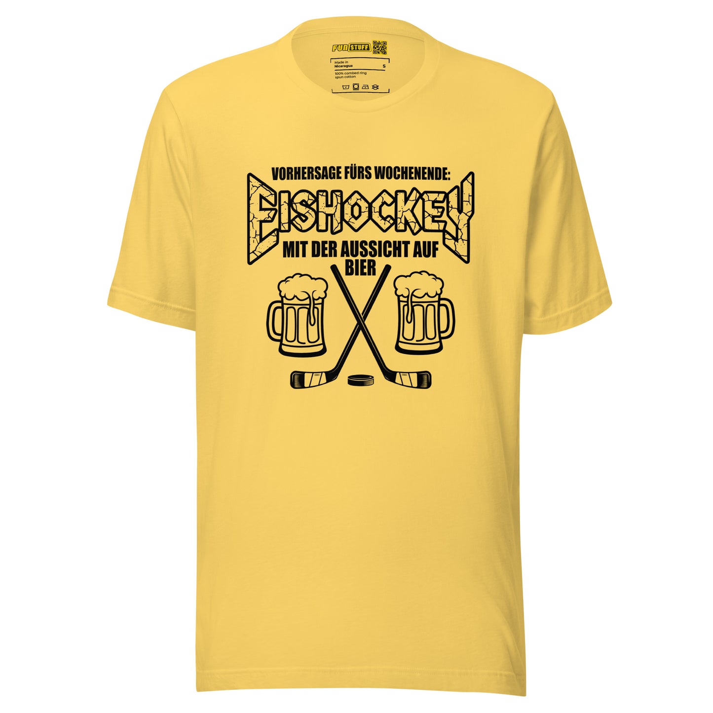 Vorhersage fürs Wochenende: Eishockey & Bier - Unisex T-Shirt