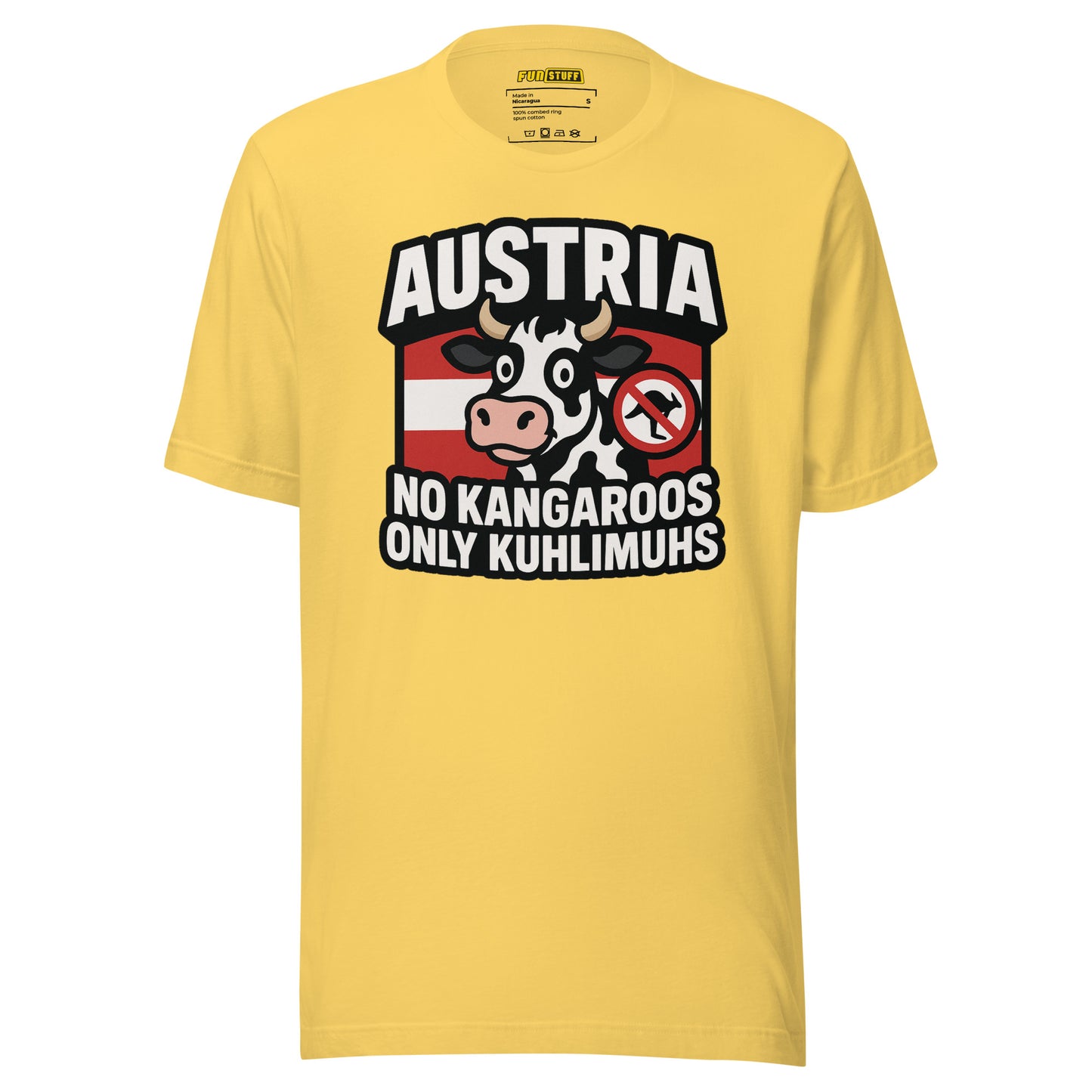 Austria – No Kangaroos, only Kuhlimuhs – Unisex T-Shirt