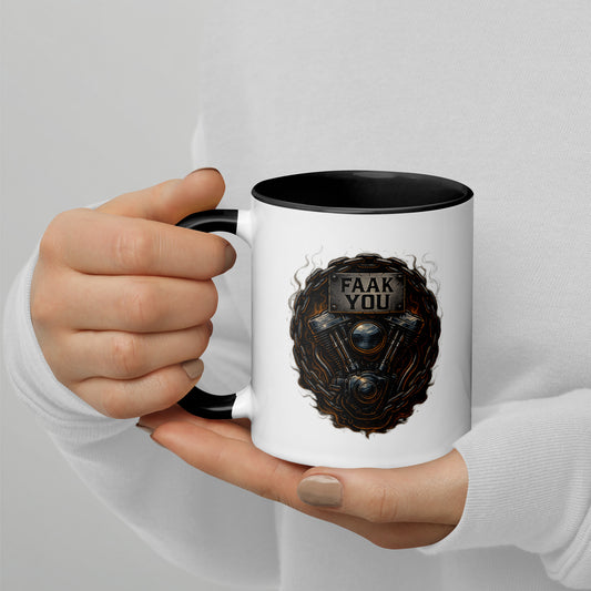 FAAK YOU – V-Twin Statement - Tasse mit farbiger Innenseite