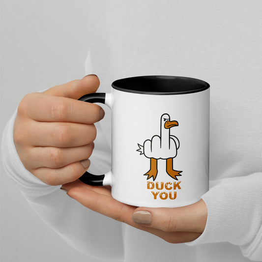 DUCK YOU - Tasse mit farbiger Innenseite