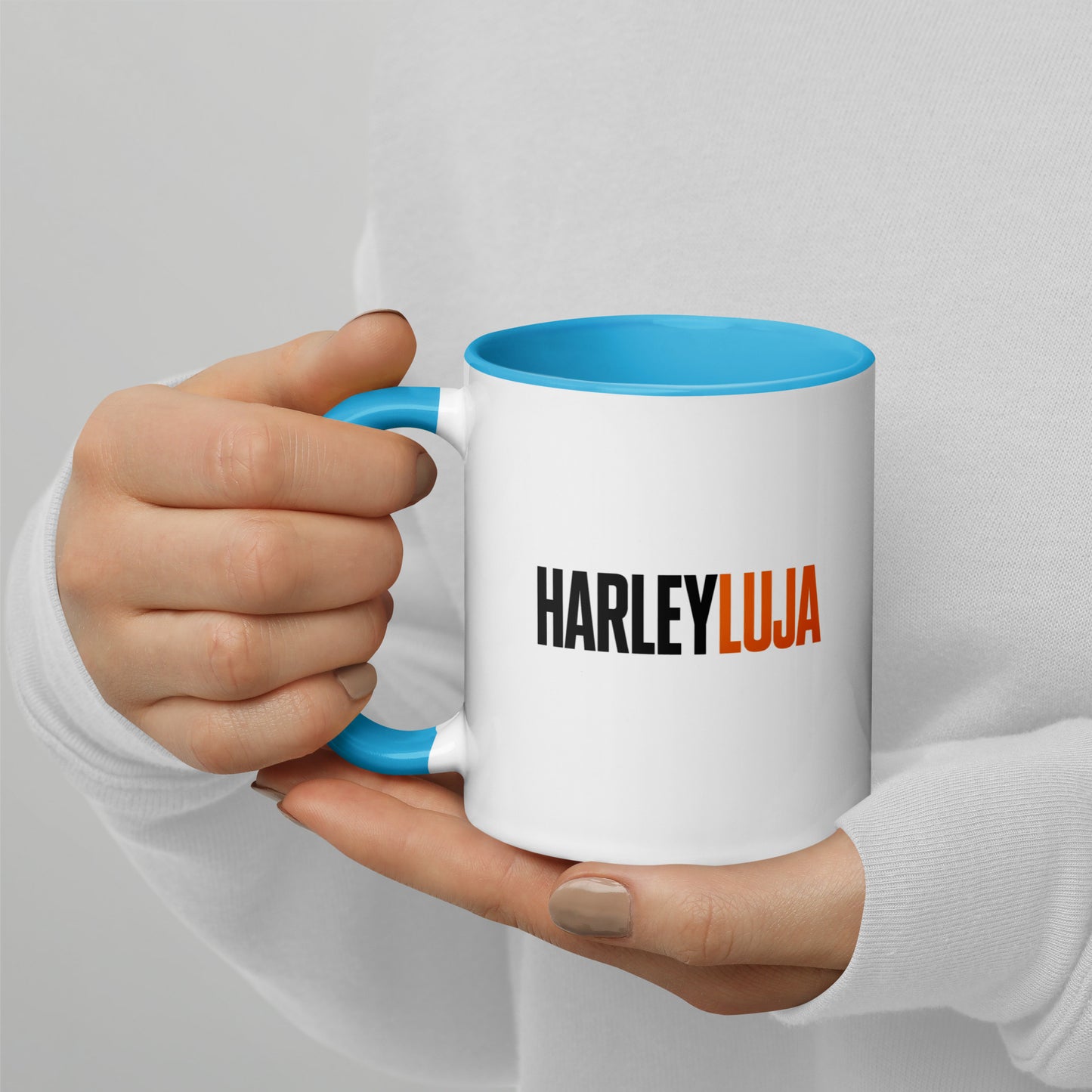 Harleyluja – Clean & Loud – Tasse mit farbiger Innenseite