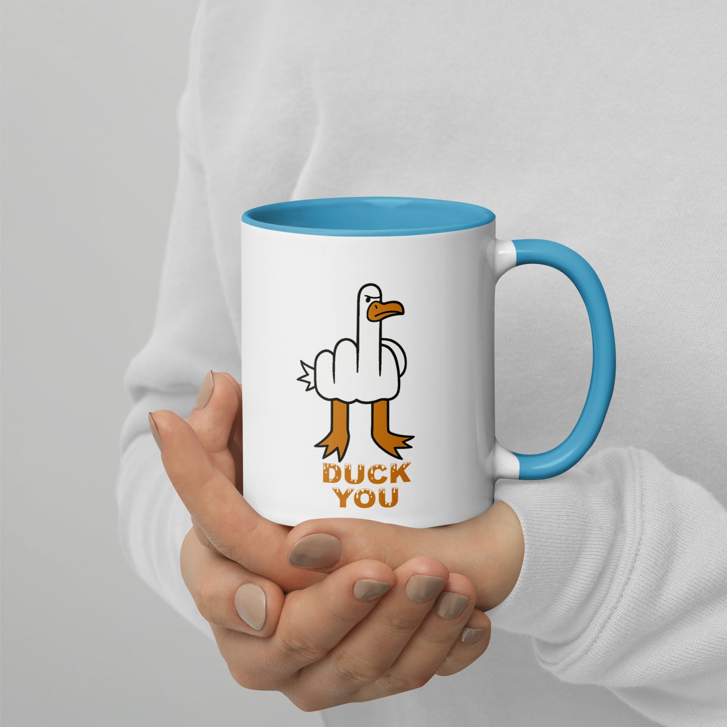 DUCK YOU - Tasse mit farbiger Innenseite