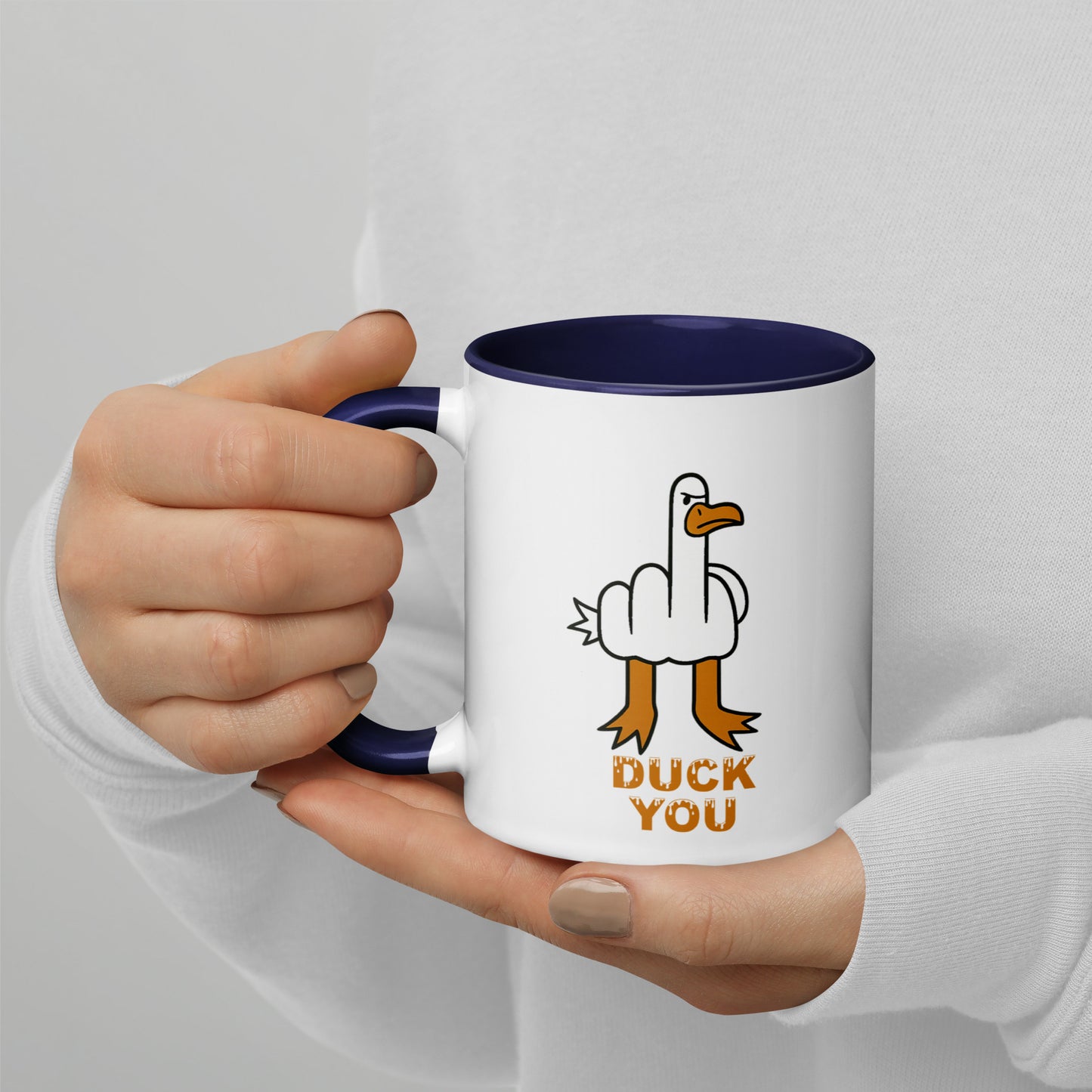 DUCK YOU - Tasse mit farbiger Innenseite