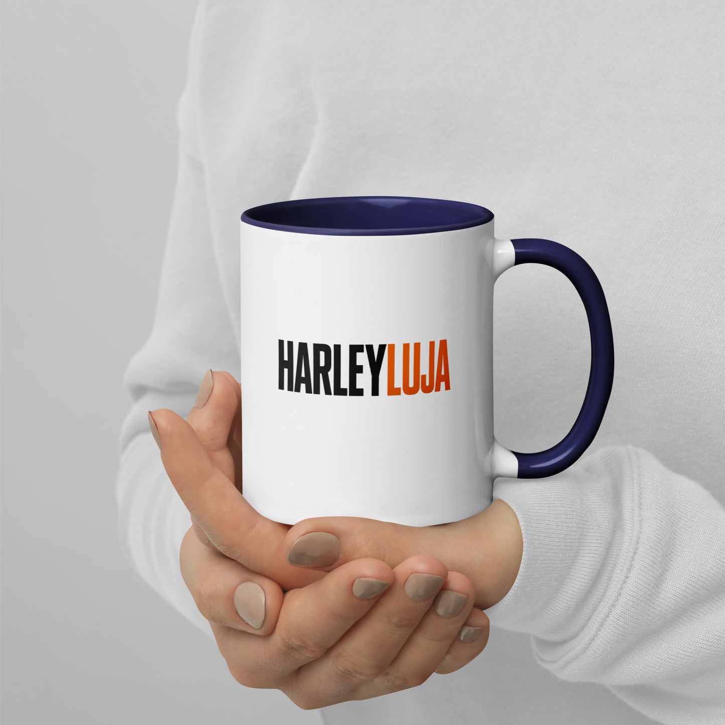 Harleyluja – Clean & Loud – Tasse mit farbiger Innenseite