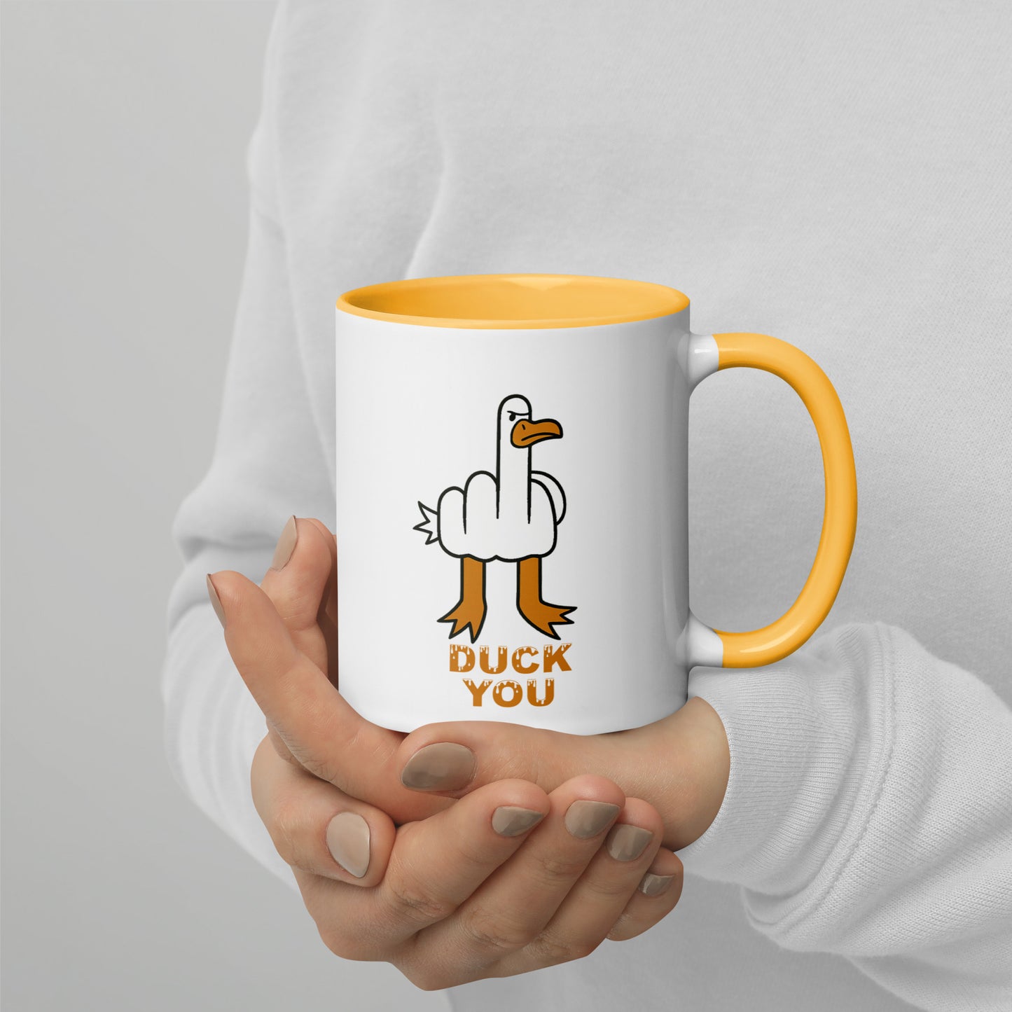 DUCK YOU - Tasse mit farbiger Innenseite