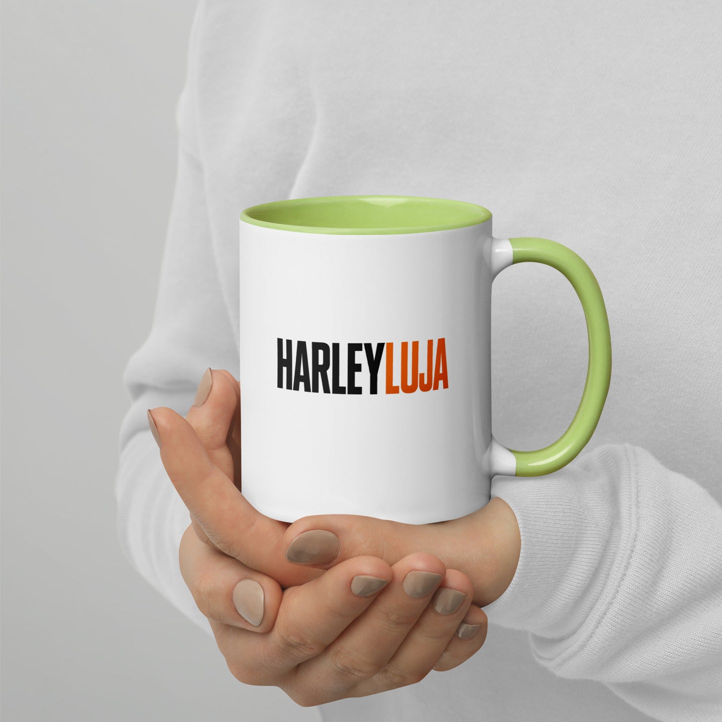 Harleyluja – Clean & Loud – Tasse mit farbiger Innenseite