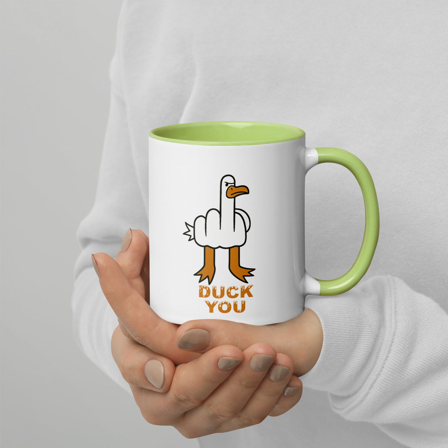 DUCK YOU - Tasse mit farbiger Innenseite