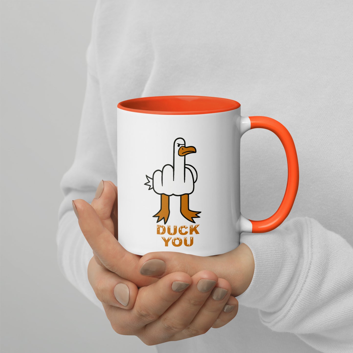 DUCK YOU - Tasse mit farbiger Innenseite