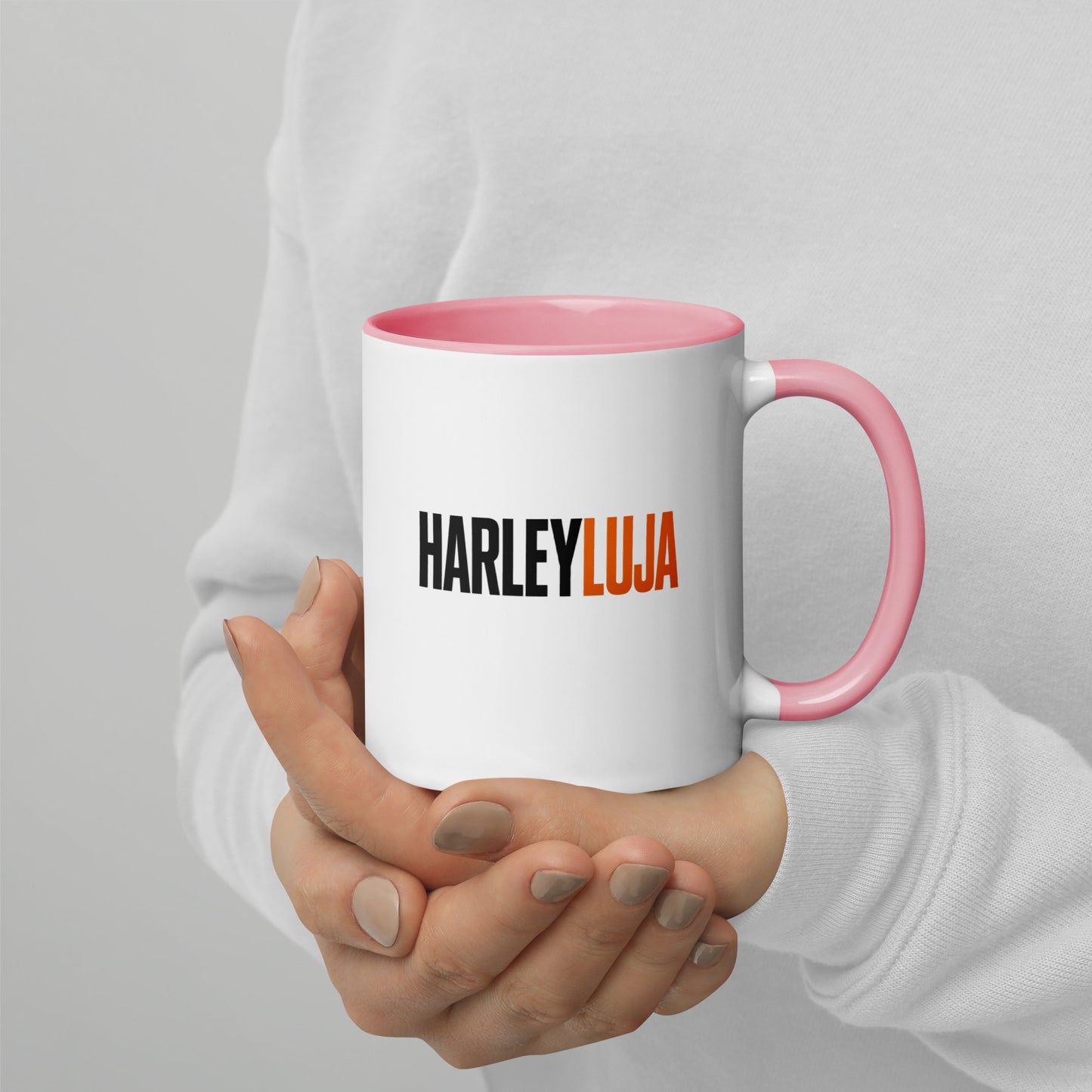 Harleyluja – Clean & Loud – Tasse mit farbiger Innenseite