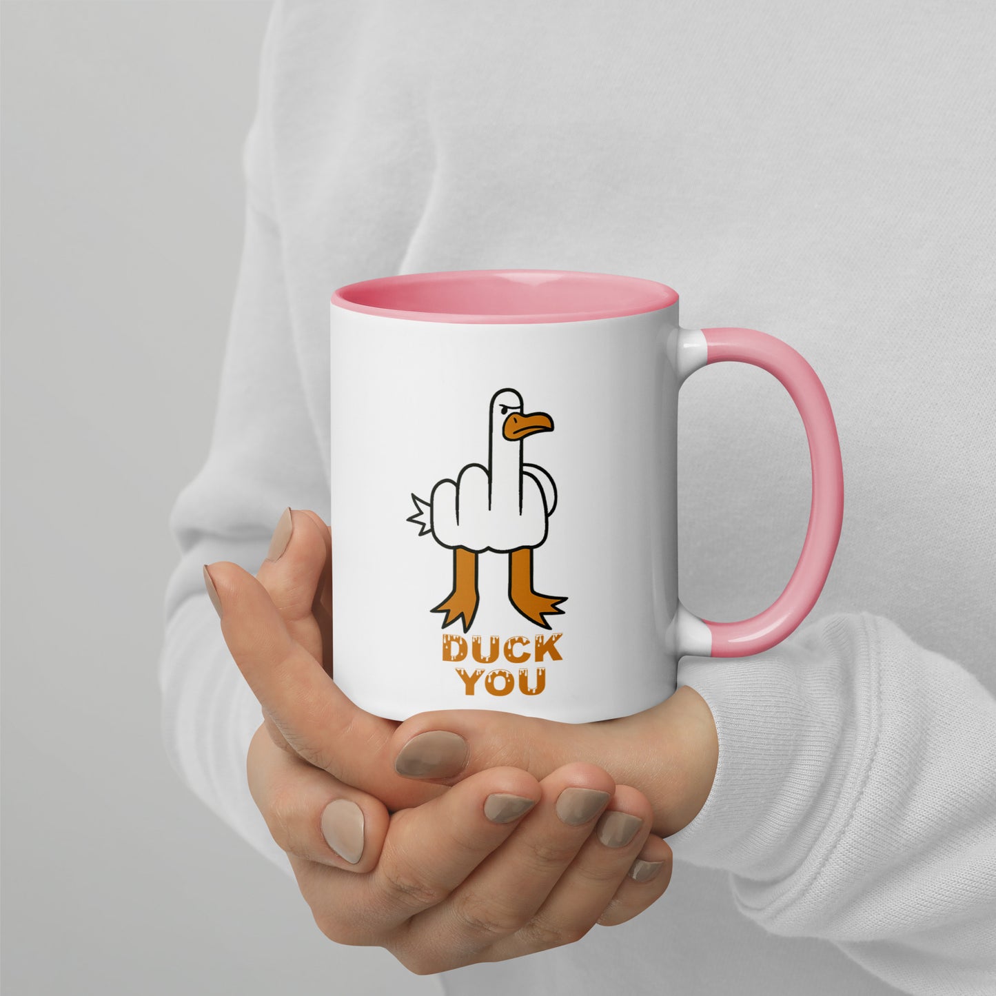 DUCK YOU - Tasse mit farbiger Innenseite