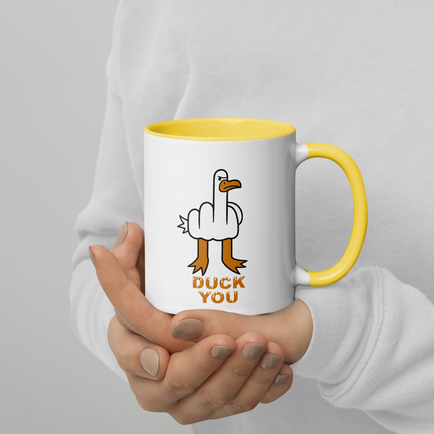 DUCK YOU - Tasse mit farbiger Innenseite