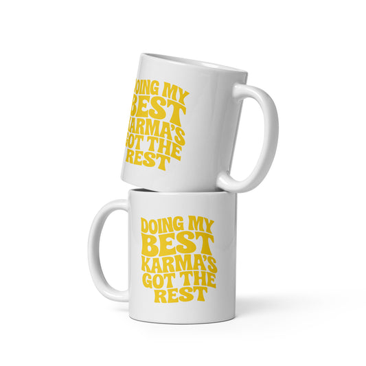 Doing my best – Karma’s got the rest – FunStuff Tasse
