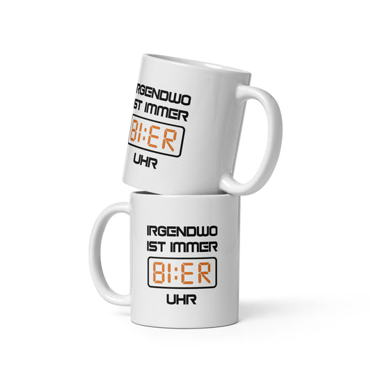 Irgendwo ist immer Bier Uhr – FunStuff Tasse