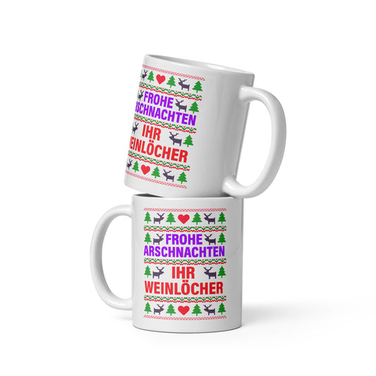 Frohe Arschnachten – FunStuff Tasse
