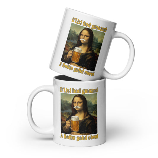 D’Lisl hod gmoand – A Hoibe gehd oiwei – Keramiktasse